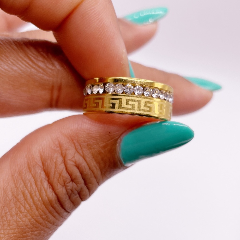 18k Gold Plated Stainless Steel Ring